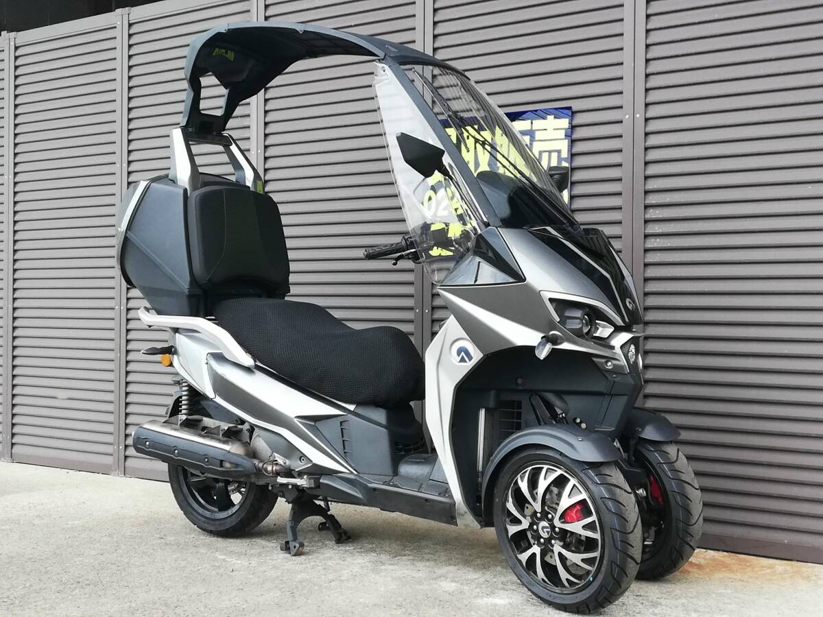 動画有 アディバ AD200トレ 実動書付 3輪 屋根付き ルーフ 側車付
