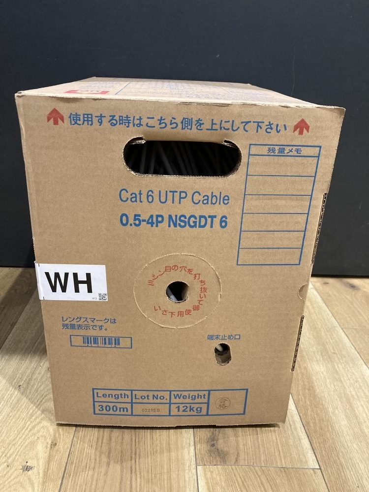 【未使用】018★未使用品・即決価格★日本製線 Cat6 UTPケーブル LANケーブル 0.5-4P NSGDT6 白 300mの落札情報 ...