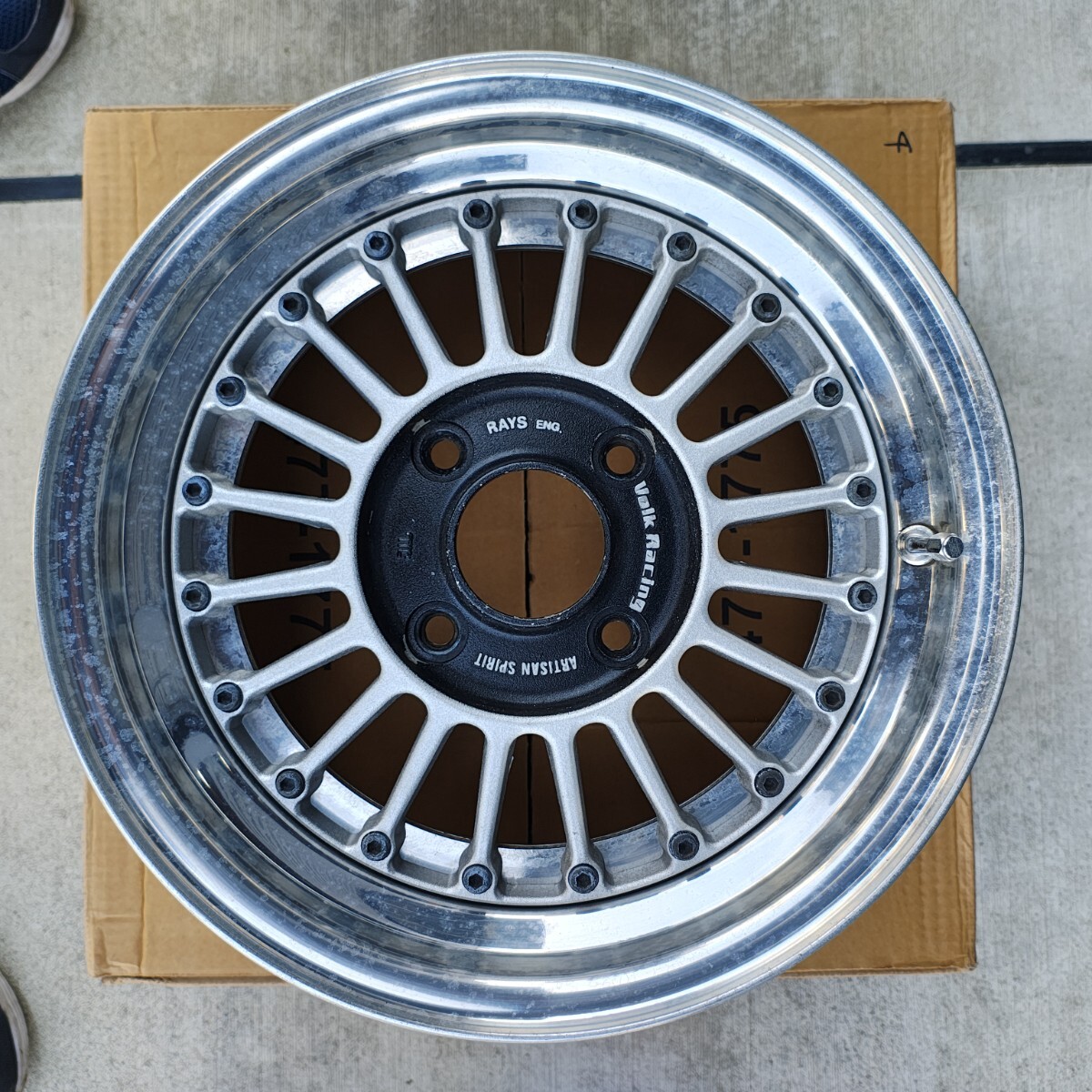 レイズ ボルクレーシング メッシュ 14インチ 8J 6.5J PCD 114.3 4穴 旧