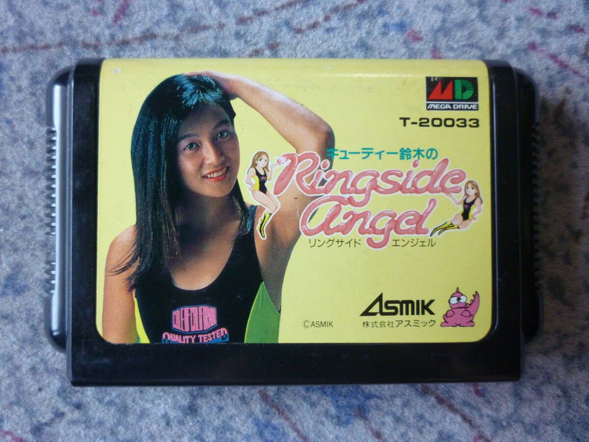 中古・貴重】MD用（メガドライブ）・キューティー鈴木のリングサイド