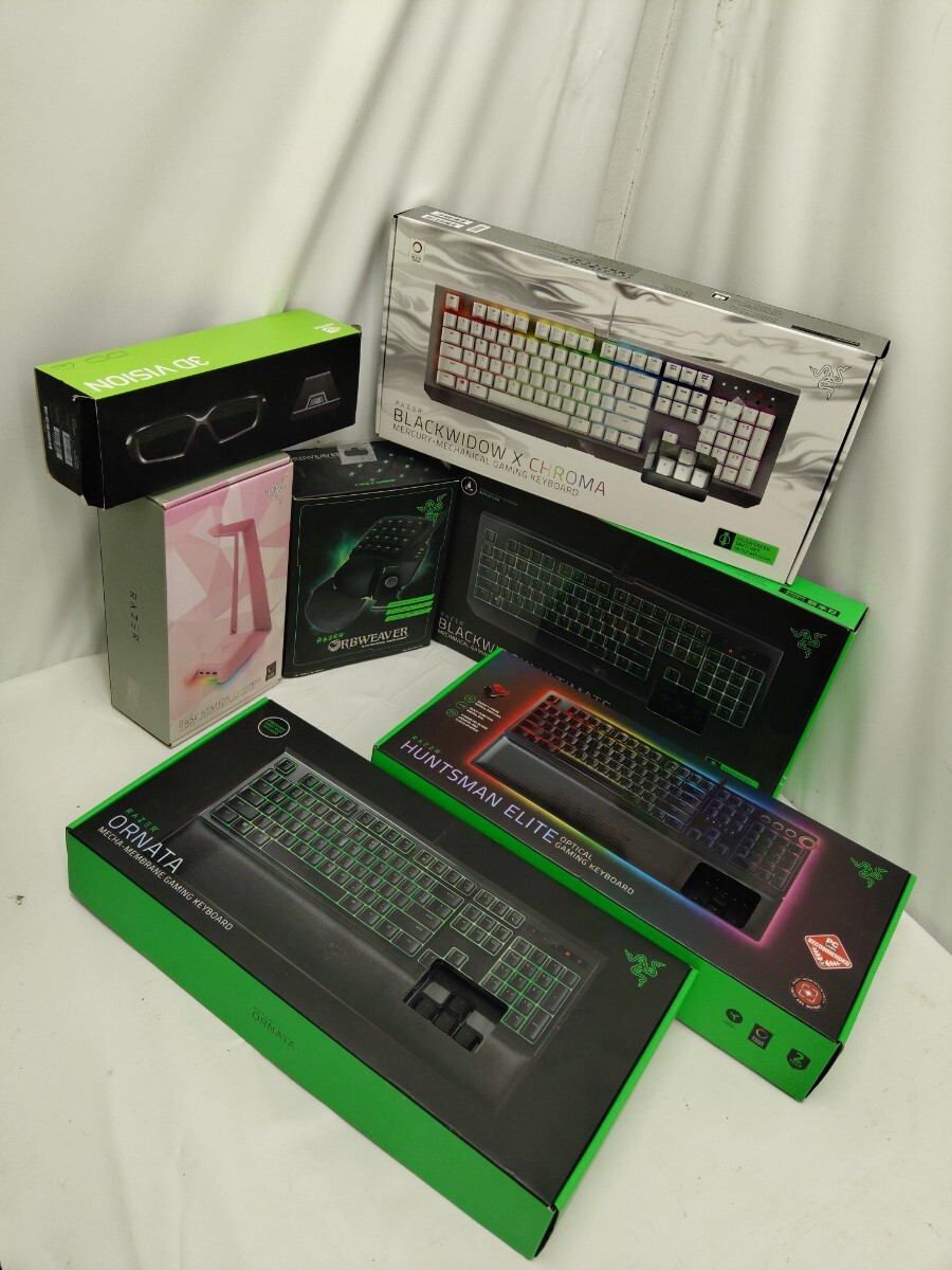 Vision Board Razer 【やや傷や汚れあり】RAZER 7点 セット ゲーミング キーボード BLACKWIDOW ULTIMATE NVIDIA 3D VISION ...