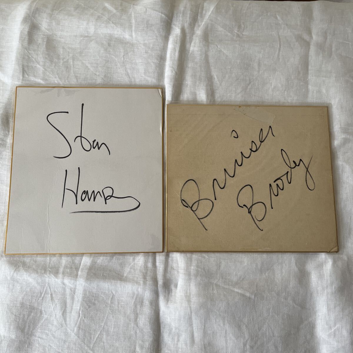 スタン・ハンセン & ブルーザー・ブロディ 直筆サイン入り写真 日本で