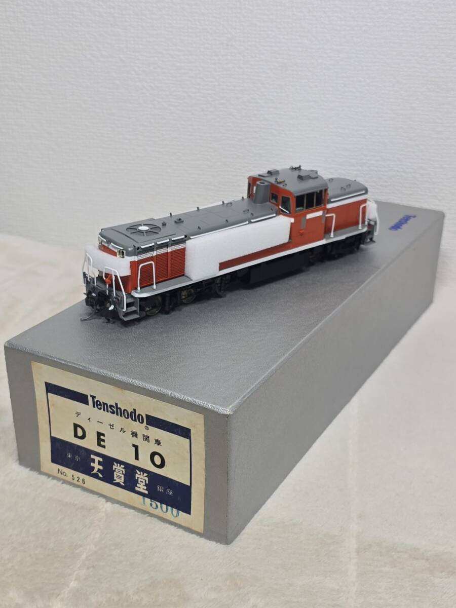 コレクター放出品 NO.743 天賞堂 国鉄 ディーゼル機関車 DE10 1500番代 HOゲージ 箱、説明書付属品付き 鉄道模型　JRの1番目の画像