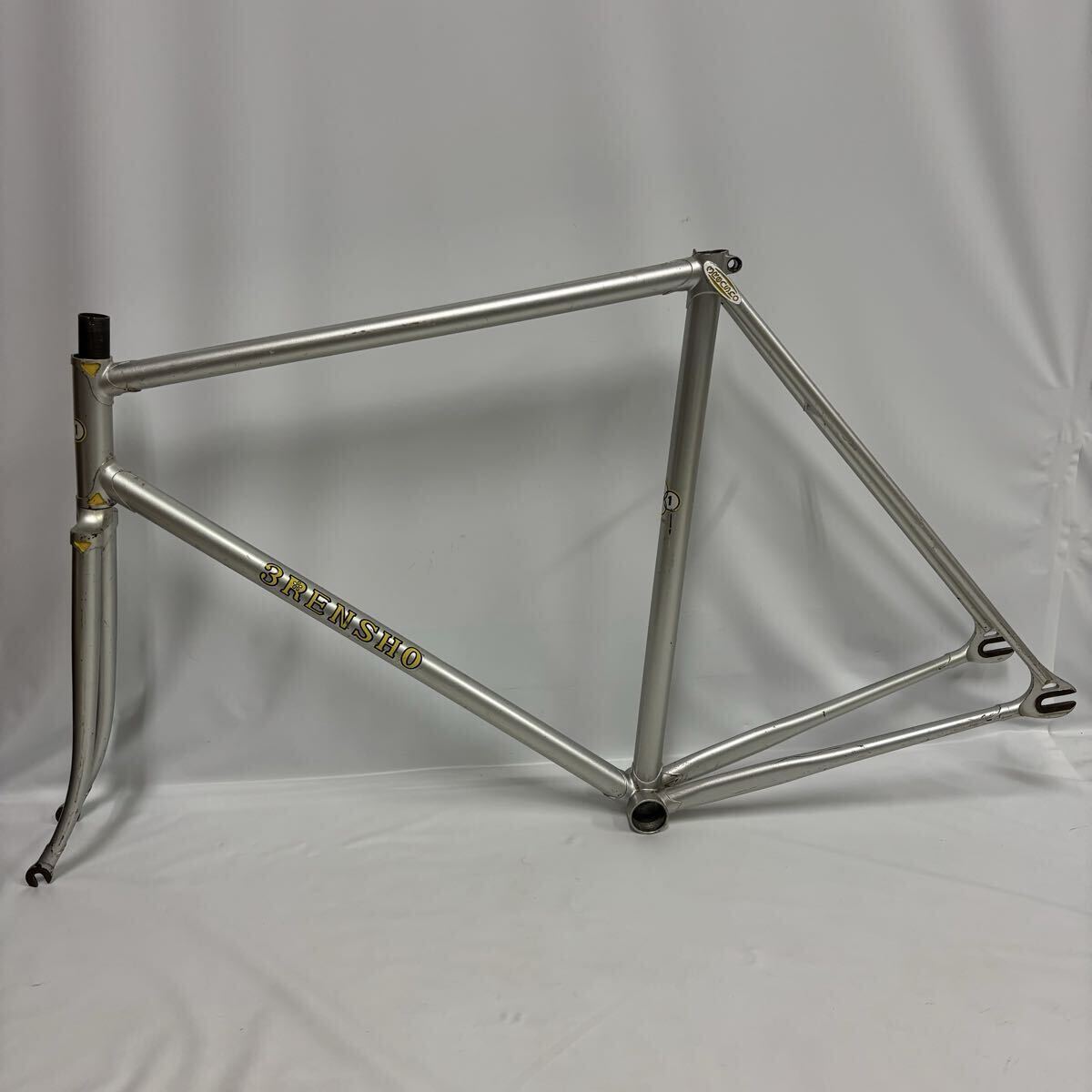3RENSHO 3連勝 三連勝 ピスト フレーム グレー NJS 競輪 KEIRIN 中古