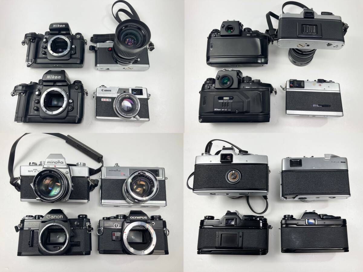 ★ジャンクカメラ 1山 動作未確認 フィルムカメラ レンズ 21点 他 Nikon F4 Canon QL17 G-III Polaroid 600 SE Minolta Olympus #J-007★の2番目の画像