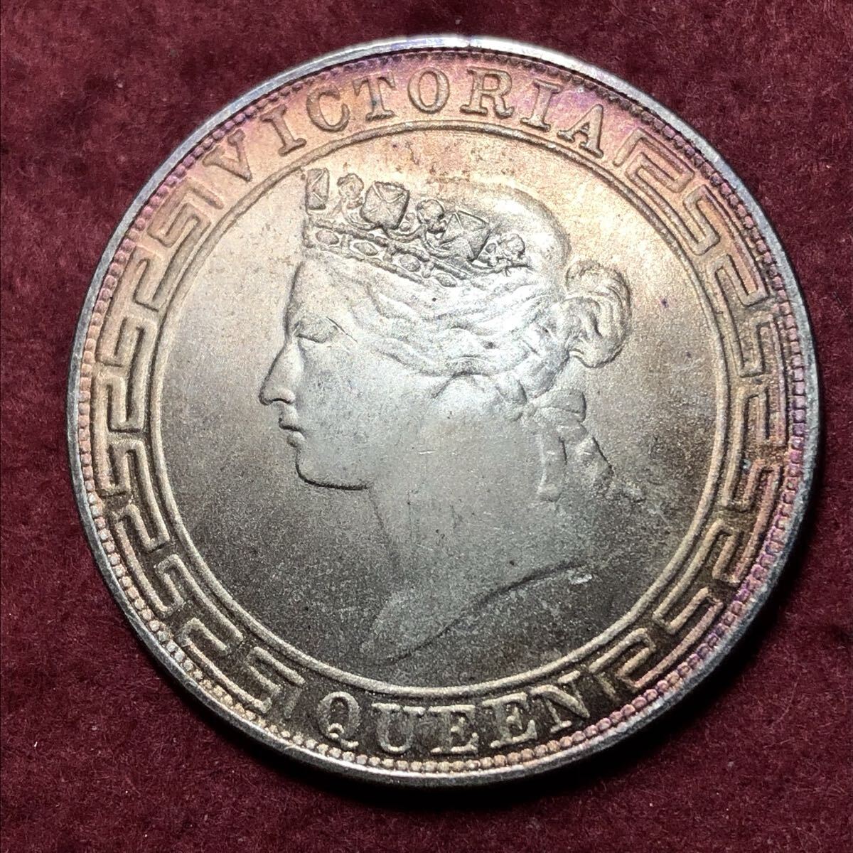 目立った傷や汚れなし】イギリス 金貨 壹圓 1898年 イギリス領香港