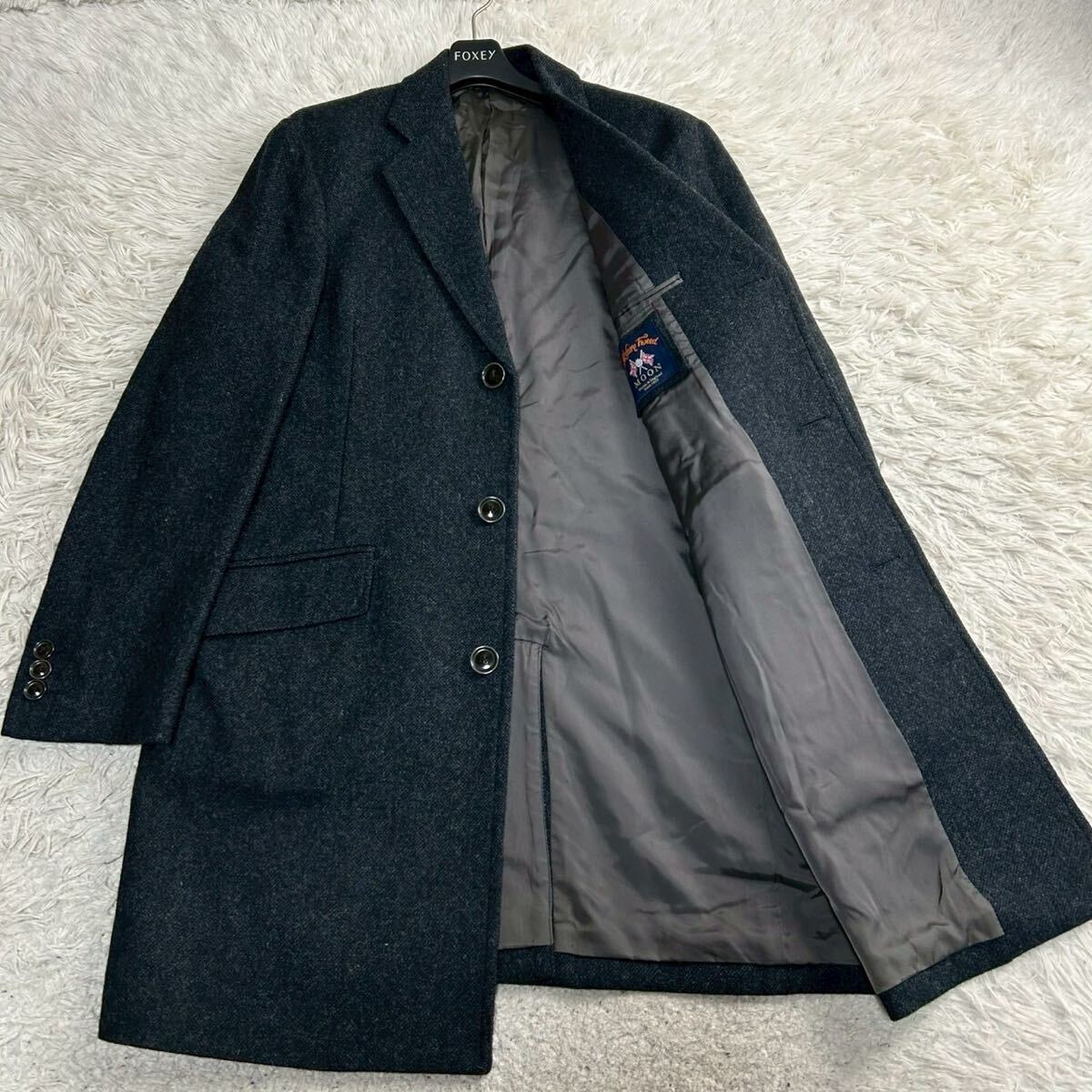 美品:Eddie Bauer(エディーバウアー).ダウン チェスターコートM(濃紺