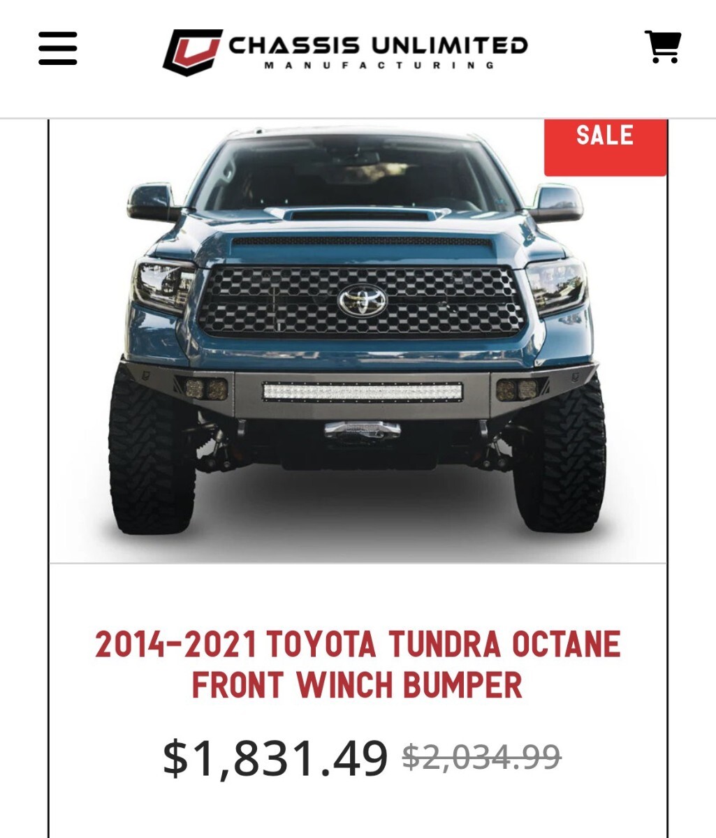 中古】タンドラ ワンオフ バンパー tundra 07～ 現行も装着可 LED 人と