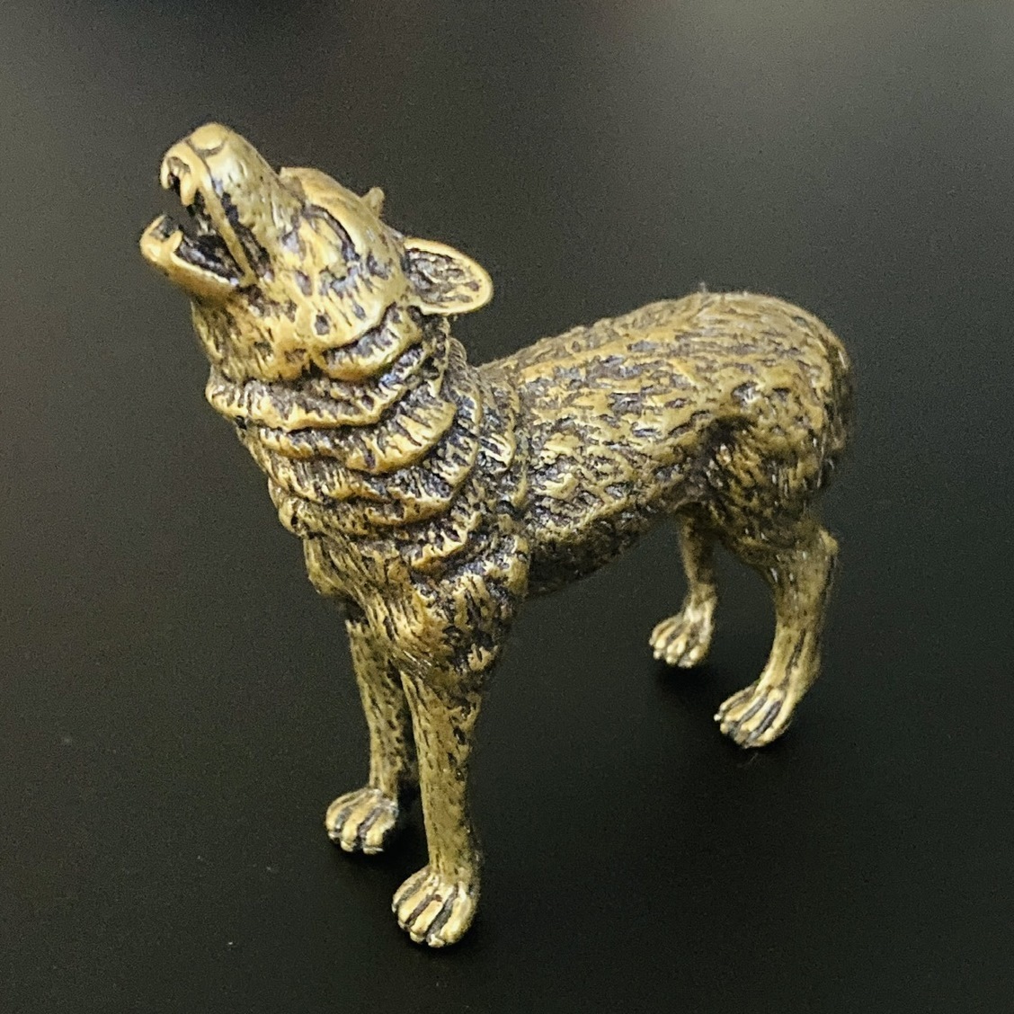 新品】遠吠え オオカミ 狼 ウルフ オブジェ 像の落札情報詳細 - Yahoo
