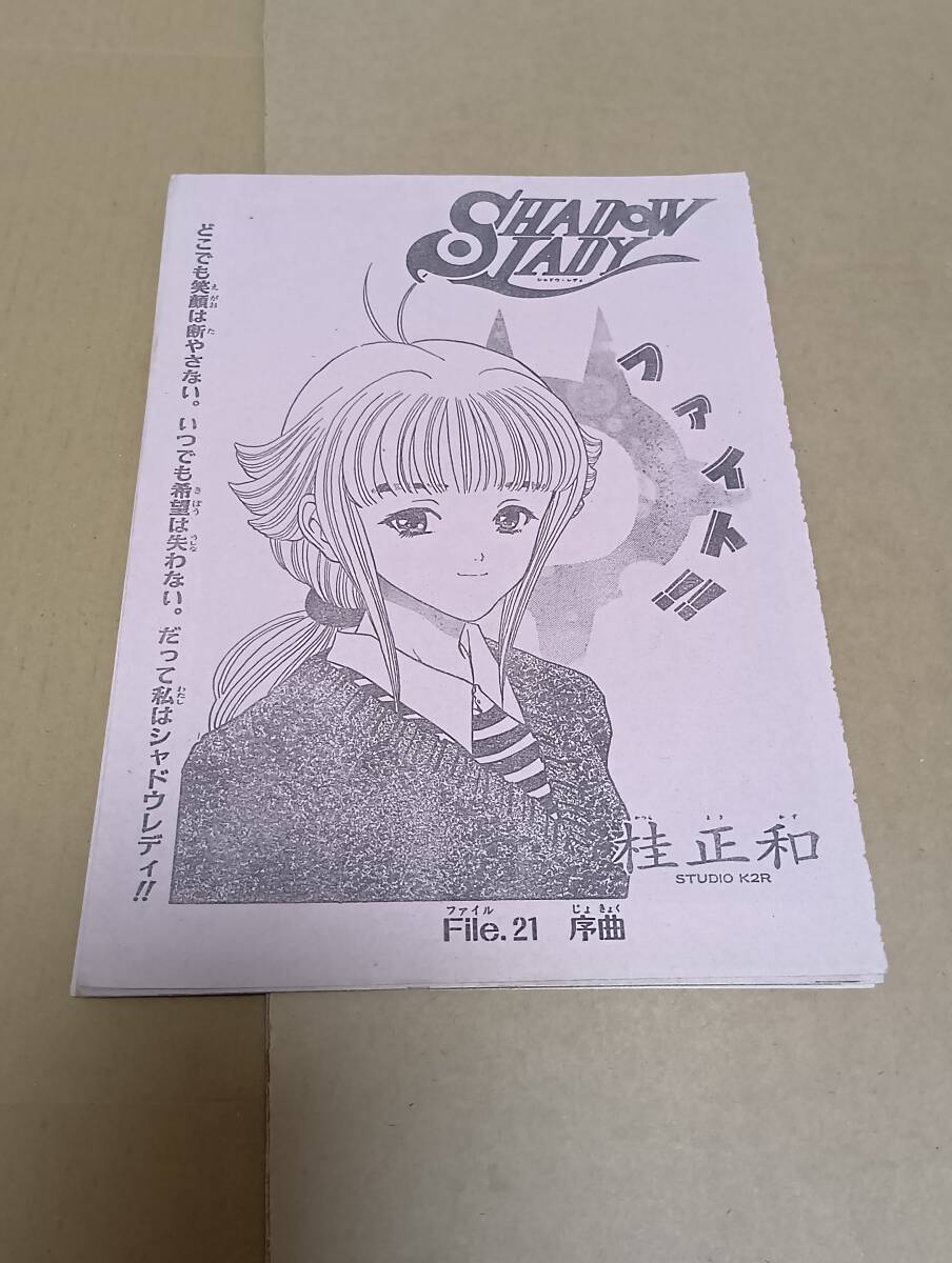 美品】SHADOW LADY シャドウレディ 桂正和 A3印刷セット ラストの落札 