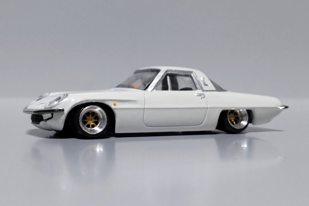 マツダ・コスモスポーツ 1/18 白 マークⅡホイール カスタムの落札情報