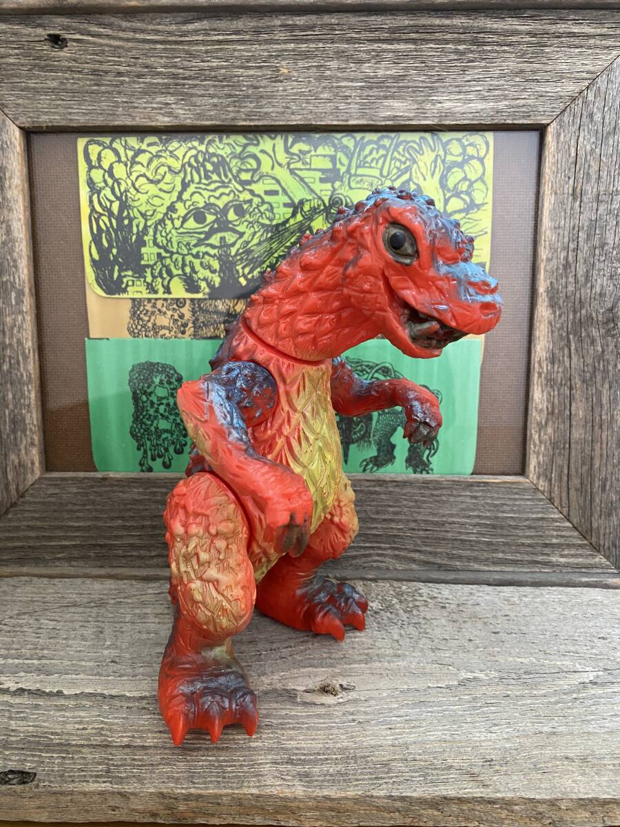 謎の怪獣 恐竜 ステゴザウルス ソフビ 島田トーイ マルサン ブルマァク