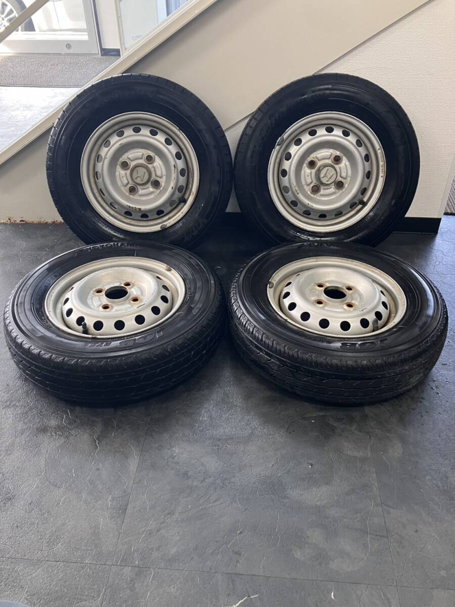 中古】スズキ 純正 12インチ スチールホイール 黒 鉄ちん 4本セット 軽