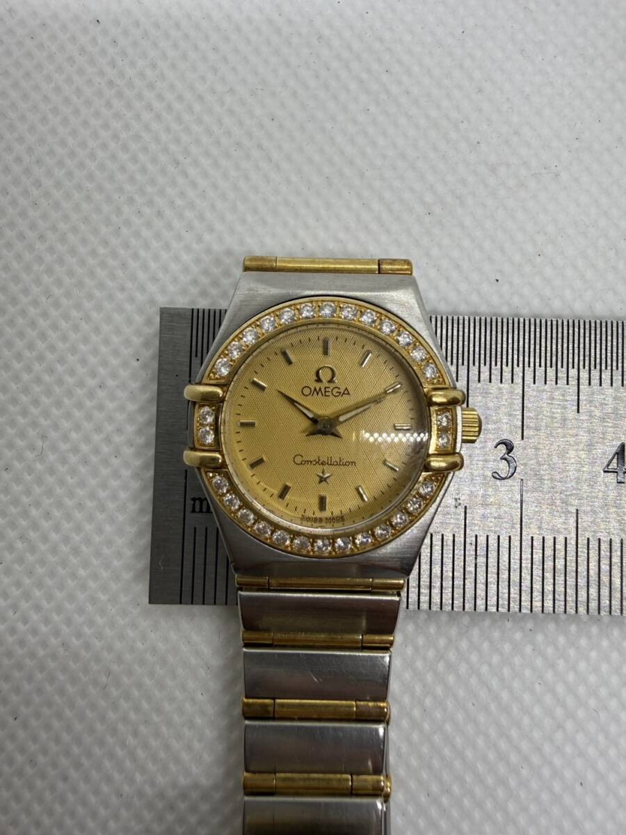 1円〜 Y 希少 OMEGA オメガ ジュネーブ エメラルドダイヤベゼル 重量 
