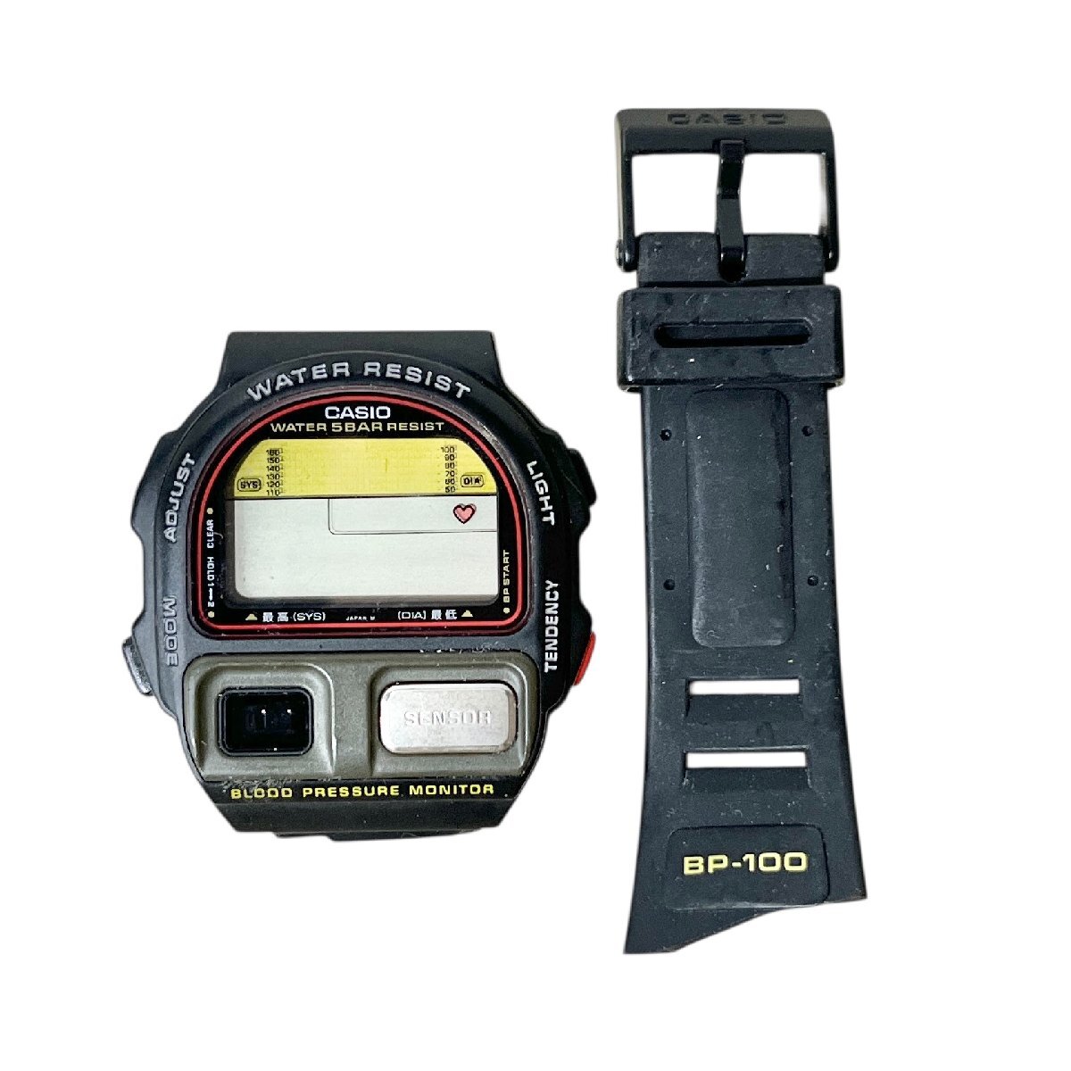 中古】【ジャンク】 血圧ウォッチャー CASIO BP-100 取扱説明書付き 未 