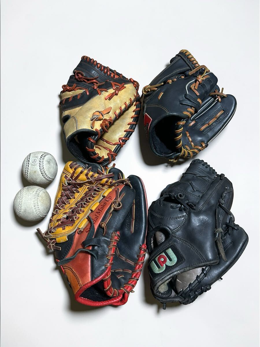 中古】西岡剛 メジャー時代 実使用 adidas グローブ 直筆サイン入りの