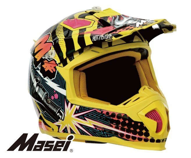 Masei製　オフロードヘルメット＋ゴーグル fox オフロードヘルメット ゴーグル セット モトクロスの落札情報詳細