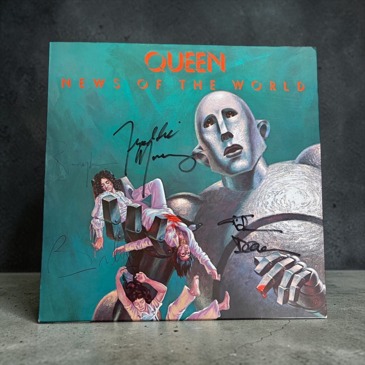 直筆サイン色紙 QUEEN クイーン 関係者配布用 フレディ・マーキュリー