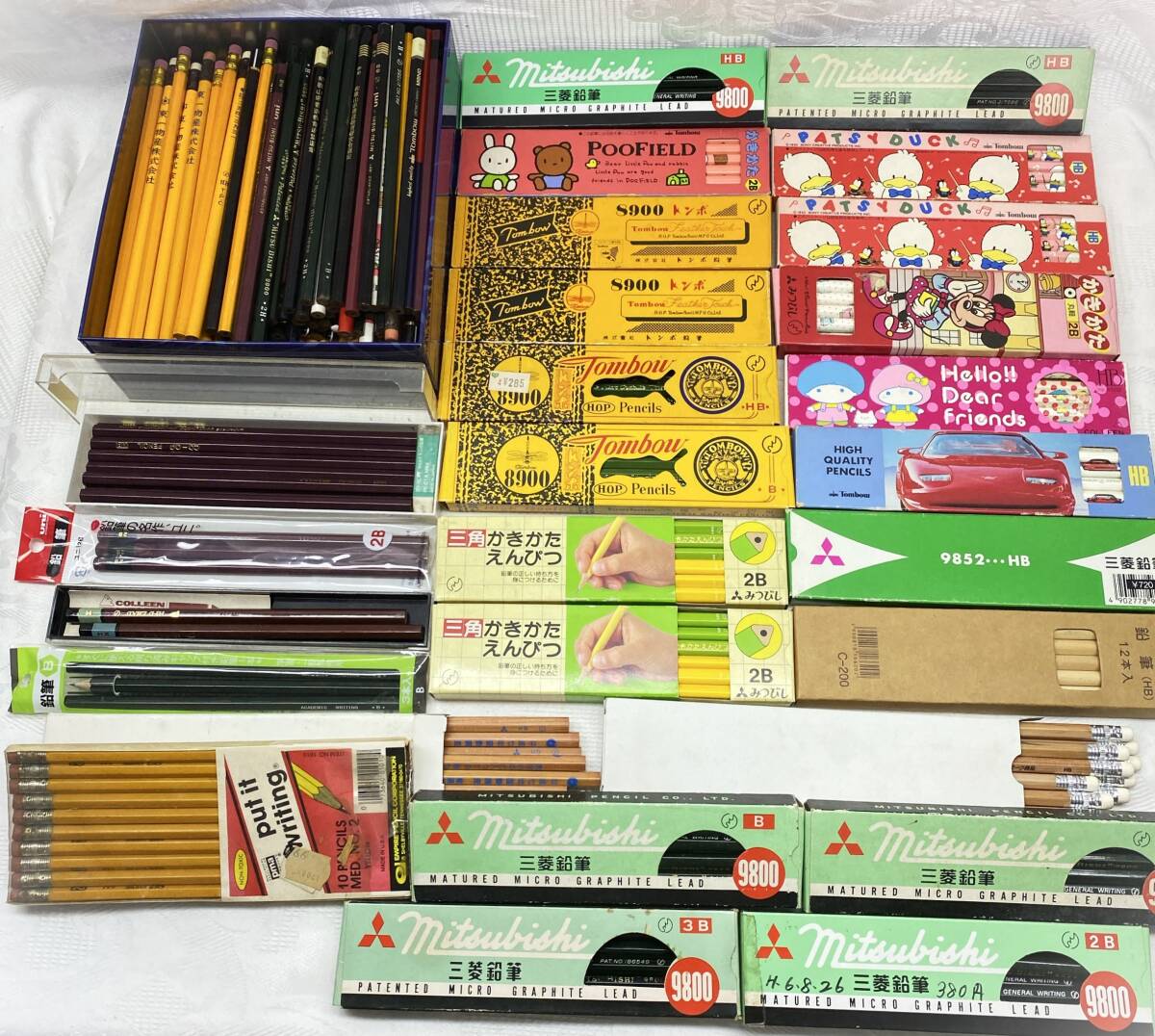 未使用品】[レトロ]三菱鉛筆 uni 文字消しゴム PD-200 ×6種セット/未