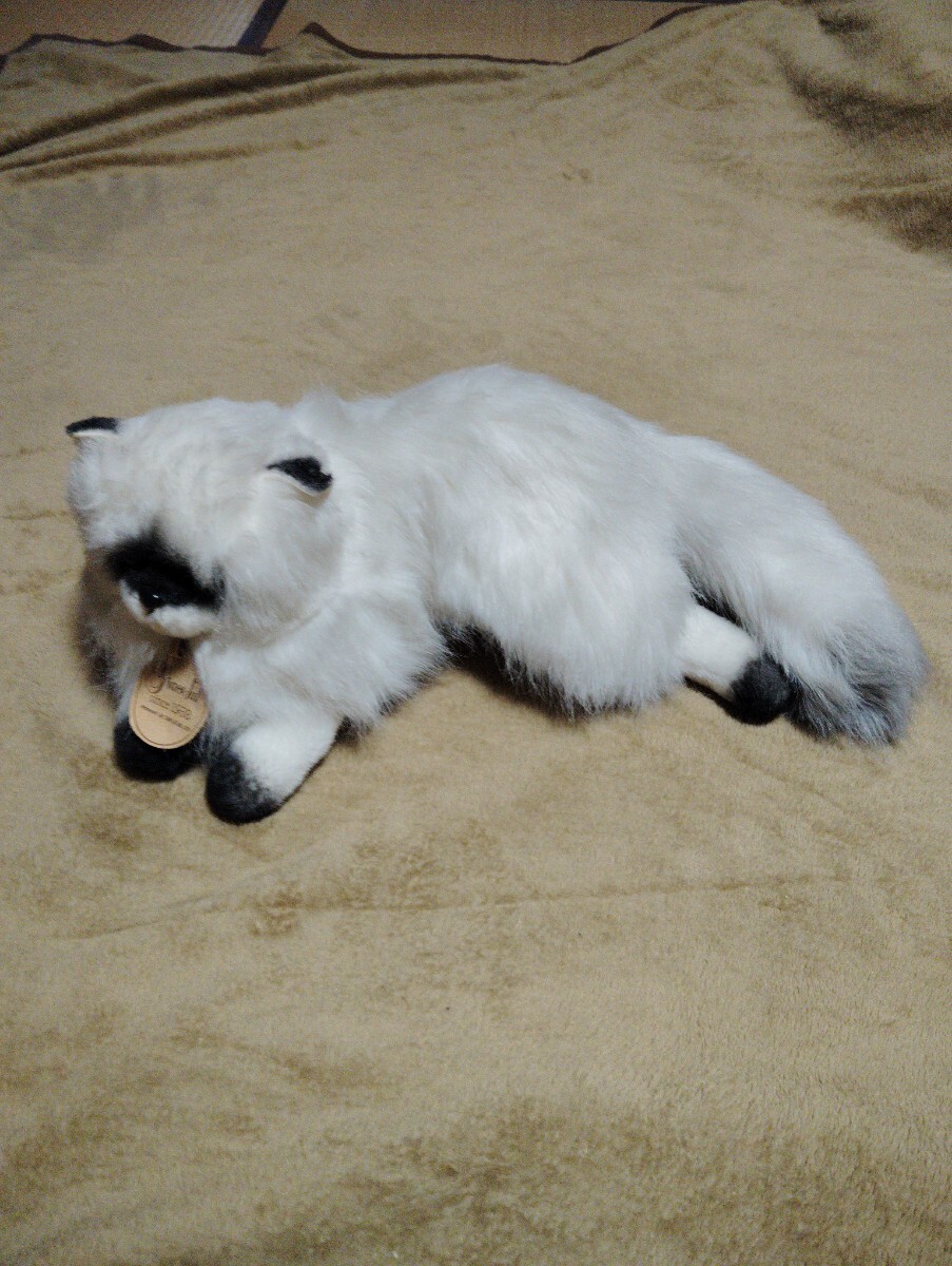 中古】即決☆レア オオイケ ペルシャ猫 ぬいぐるみ ボビー 白い猫 OIKE