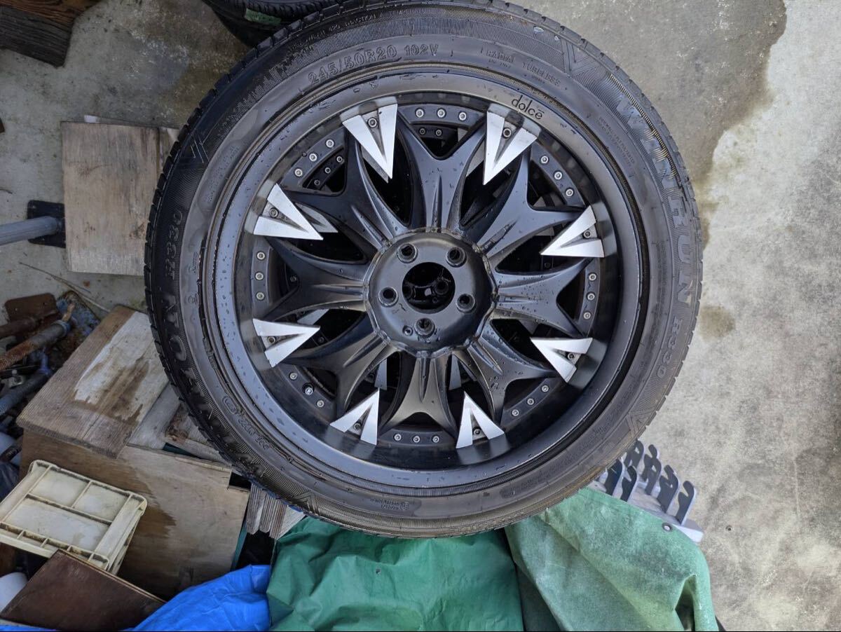 ドルチェ DC20 20インチ 20×7.5 4H PCD100 ホイールのみ4本