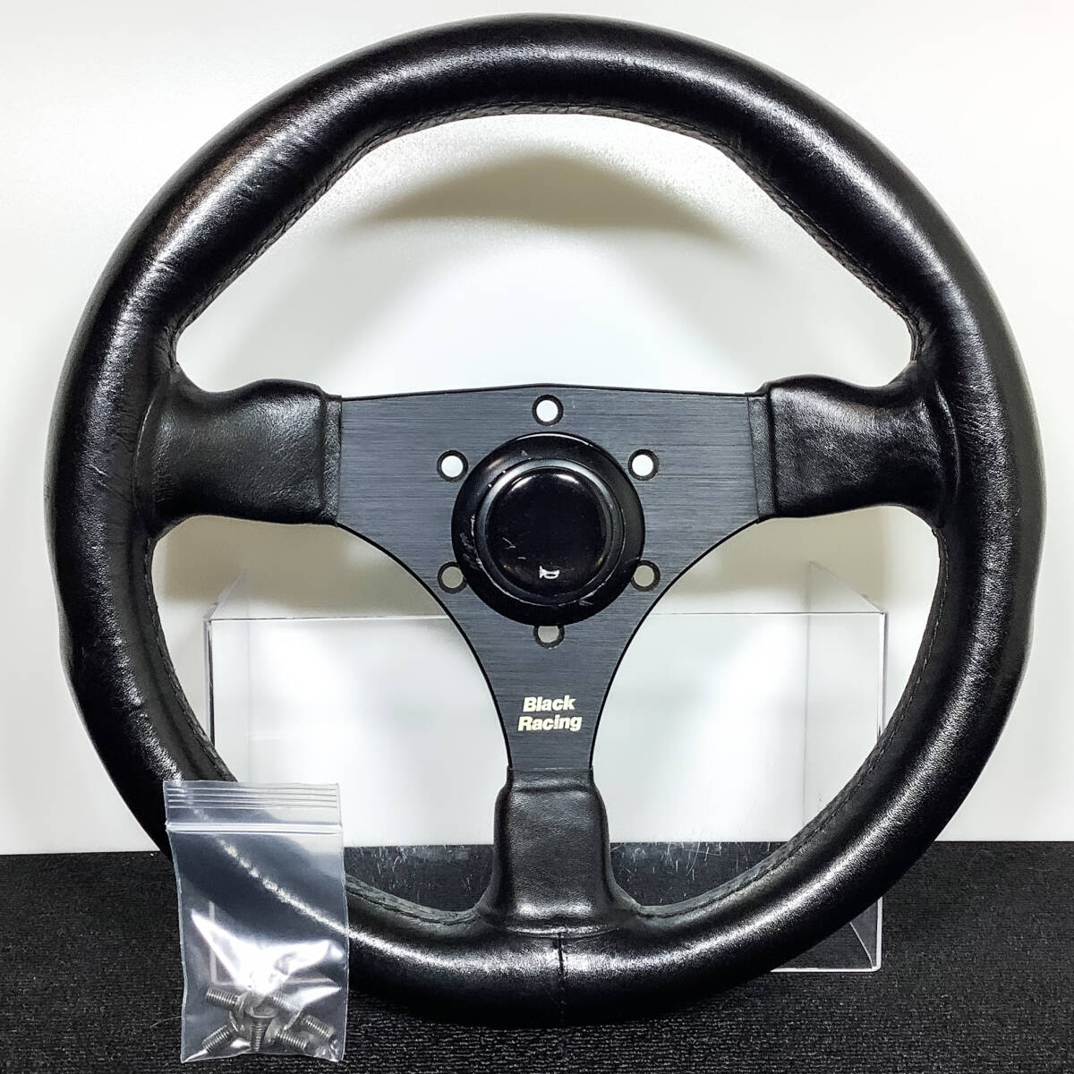 中古】☆希少!☆Black Racing ブラックレーシング ステアリング