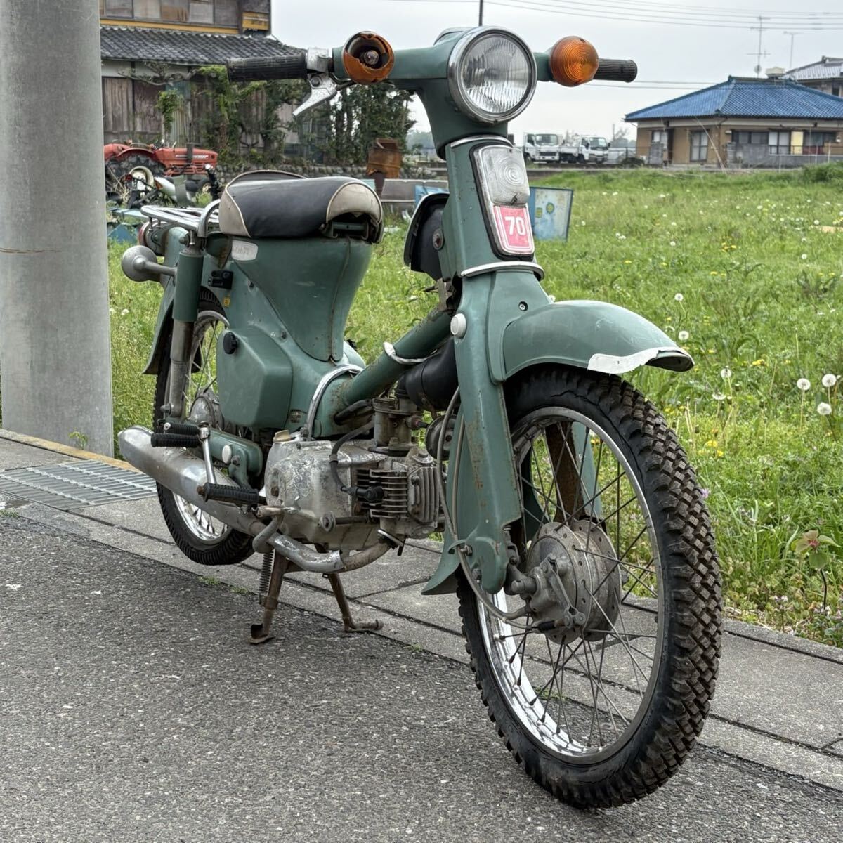 スーパーカブ　カモメ　行灯　C50　縦キャブ　希少　実働現状 Yahoo!オークション - 「カブ カモメ」(ホンダ)(オートバイ車体)の落札