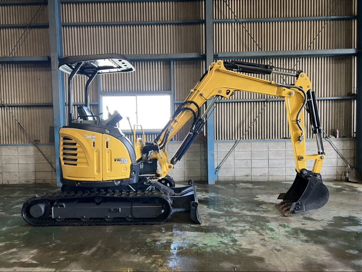 ヤンマー○B27○ミニユンボ中古○鉄キャタ○稼働時間827Hrの落札情報