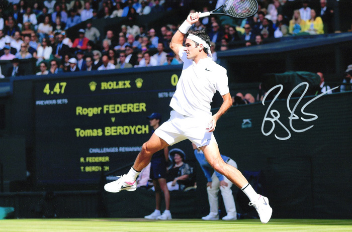 新品】ロジャー・フェデラー 直筆サインフォト/写真 テニス Roger