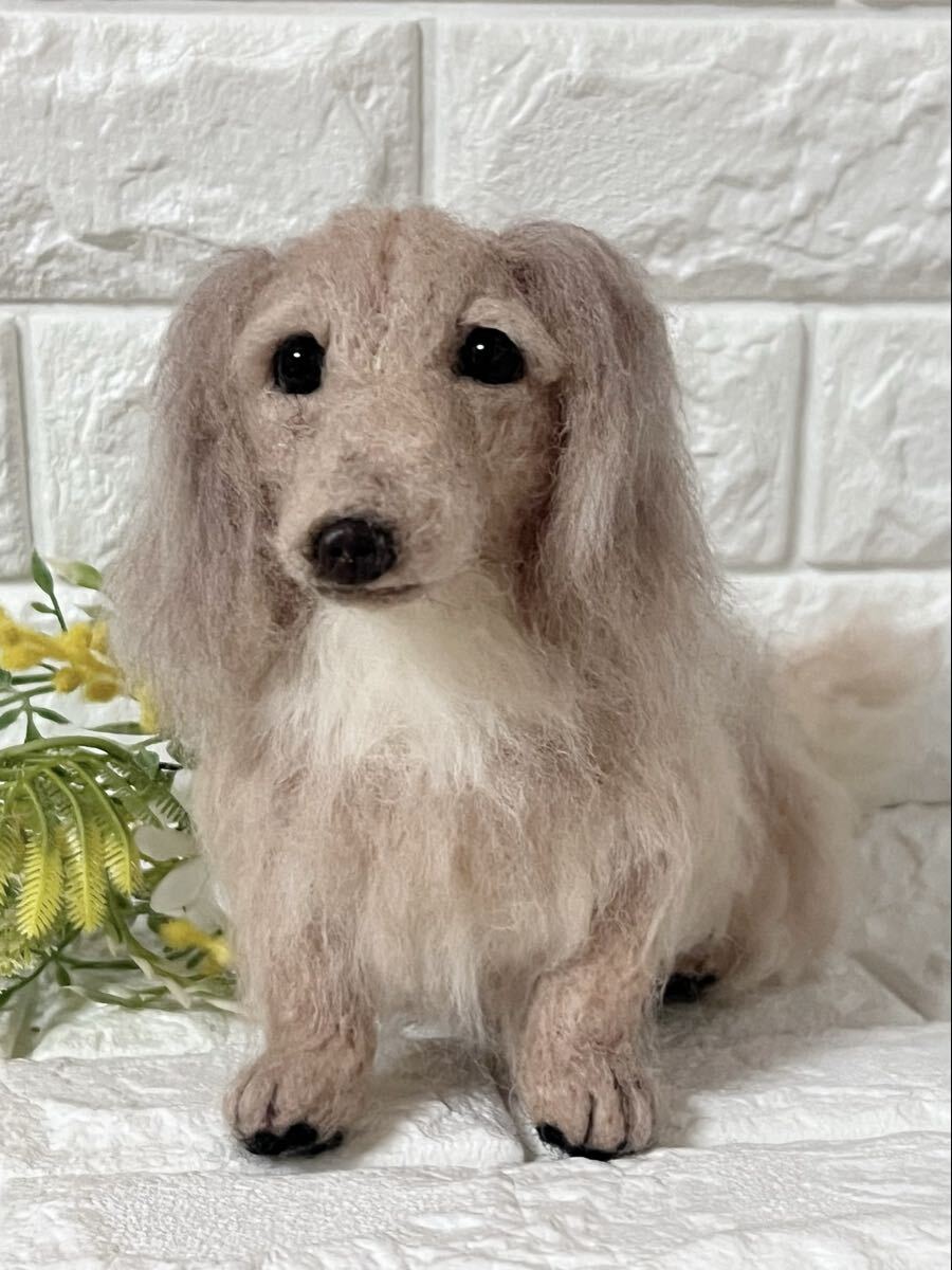 新品】◇ 羊毛フェルト ミックス犬 チワックス 子犬 ◇ 犬 ブラック