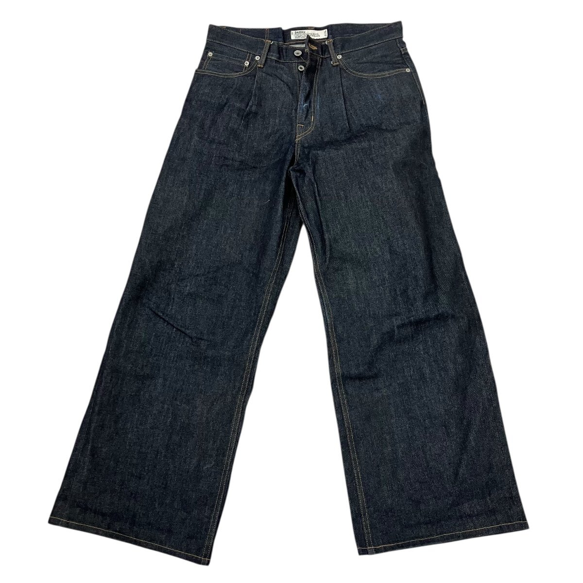 □定番19AW DAIRIKUダイリク Non-Wash Denim Pants ワイド デニム 
