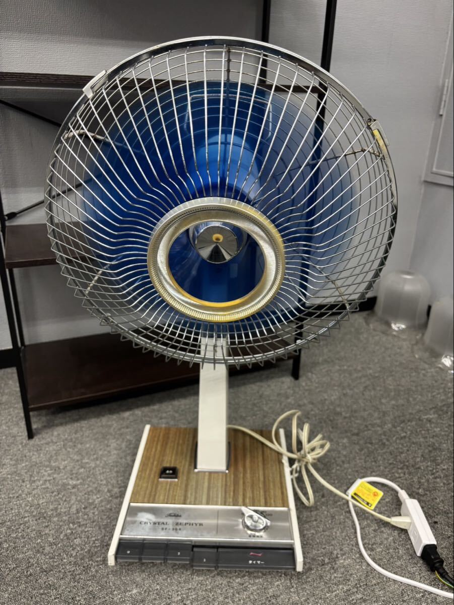 動作品東芝 レトロ扇風機 CRYSTAL ZEPHYR 金属製 昭和 希少 動作品