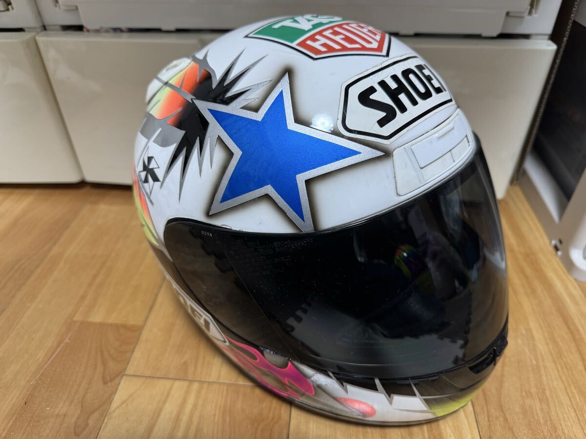 中古】【希少】SHOEI X-8V 阿部典史 レプリカ ヘルメット ノリック