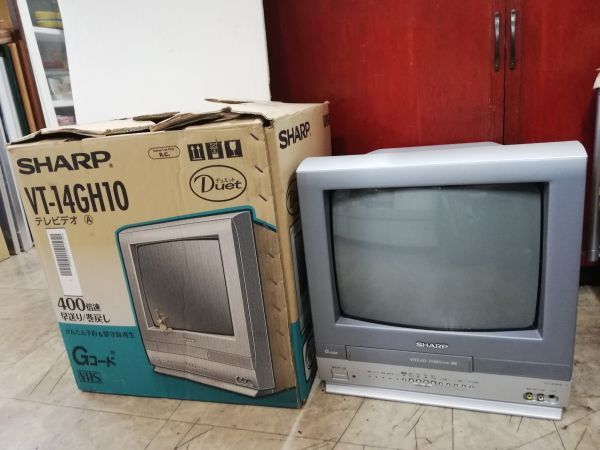 中古】□SHARP シャープ 14型 テレビデオ VT14GH10 再生動作OK□イ50の