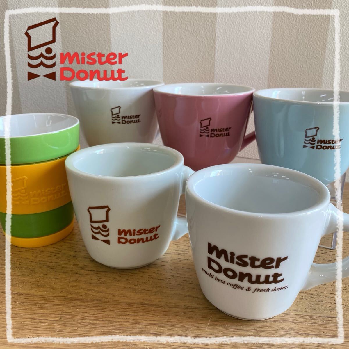 ミスタードーナツ どんぶり 4個 箸2膳 カフェどんぶり ボウル陶器