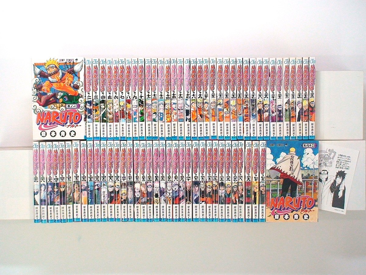 特典 非売品】☆NARUTO ナルト 72巻 最終巻☆特典 イラストペーパー5枚