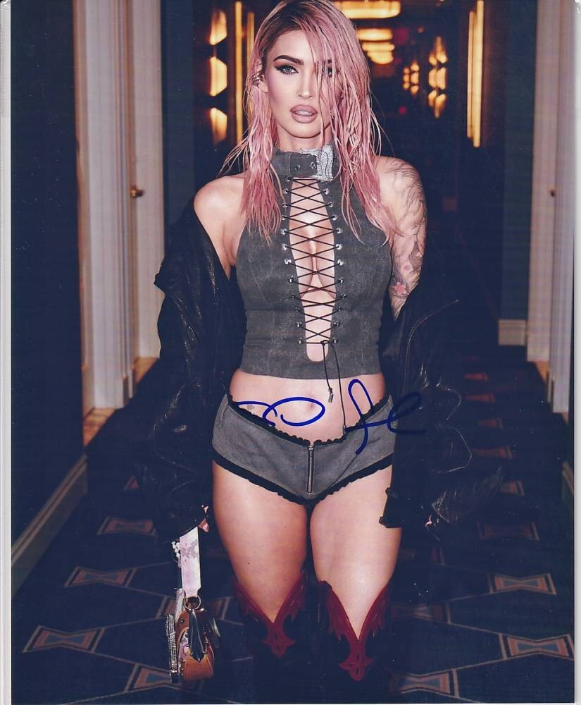 H 2L判 ミーガン・フォックス Megan Fox 直筆サイン写真 証明書COA 2の