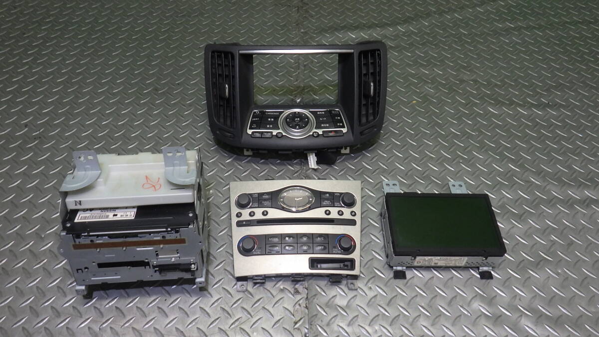 スカイライン ckV36 [純正ナビ モニターデッキスイッチセット パーツ