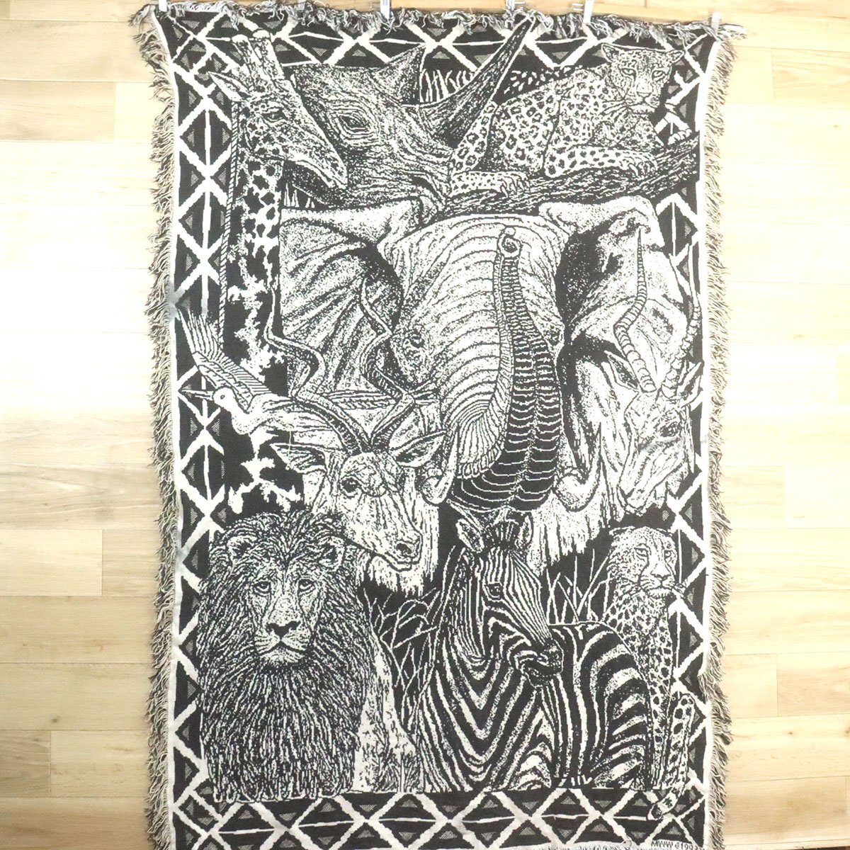 希少品/現状品 虎 剥製毛皮絨毯 全長約200㎝ 国際希少野生動物植物登録
