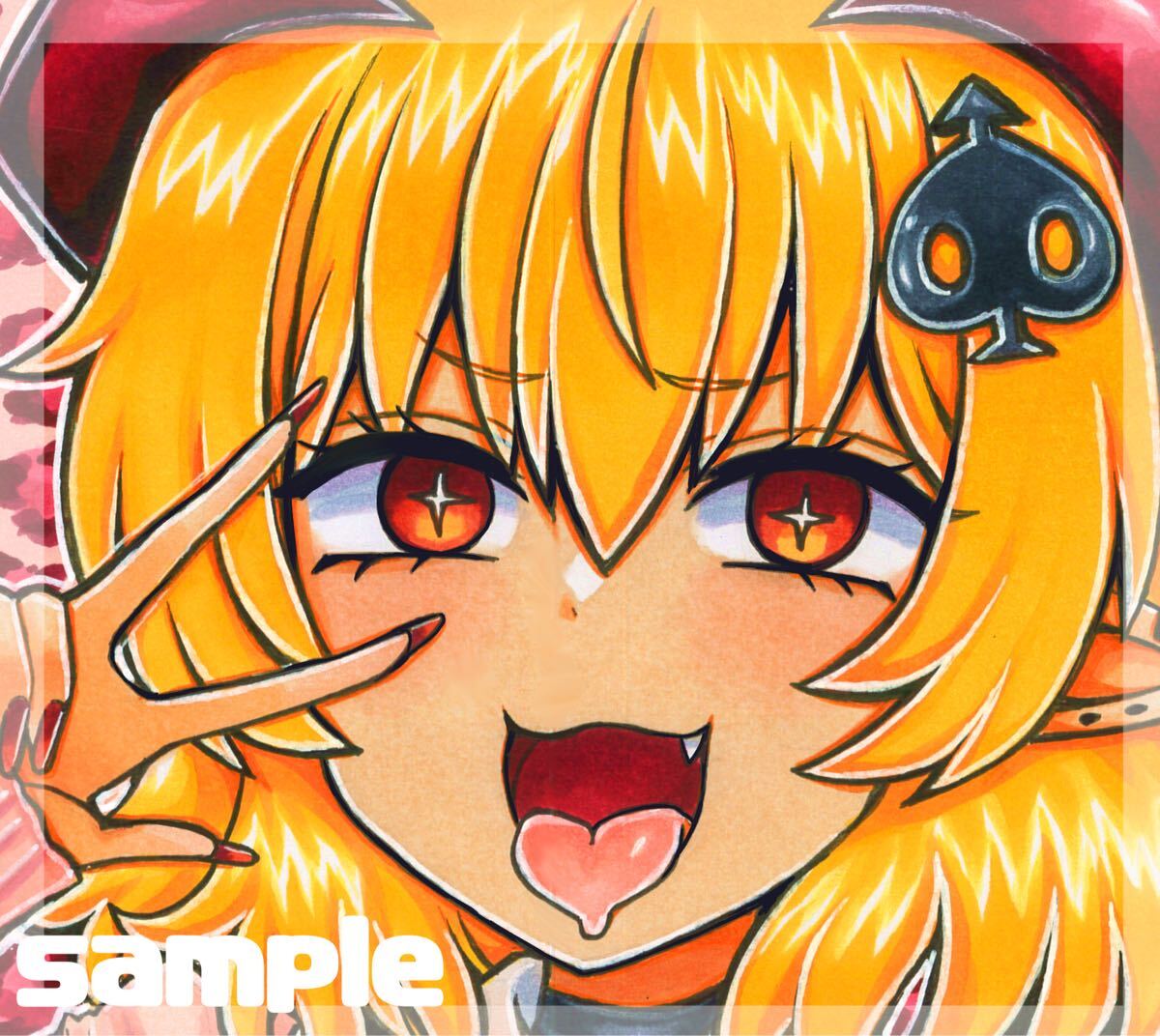 新品】手描きイラスト、東方project【フランドール・スカーレット