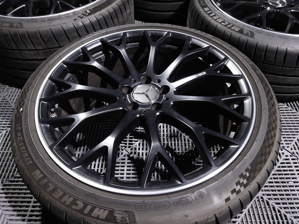 やや傷や汚れあり】☆メルセデスベンツ AMG 純正 鍛造マットブラック