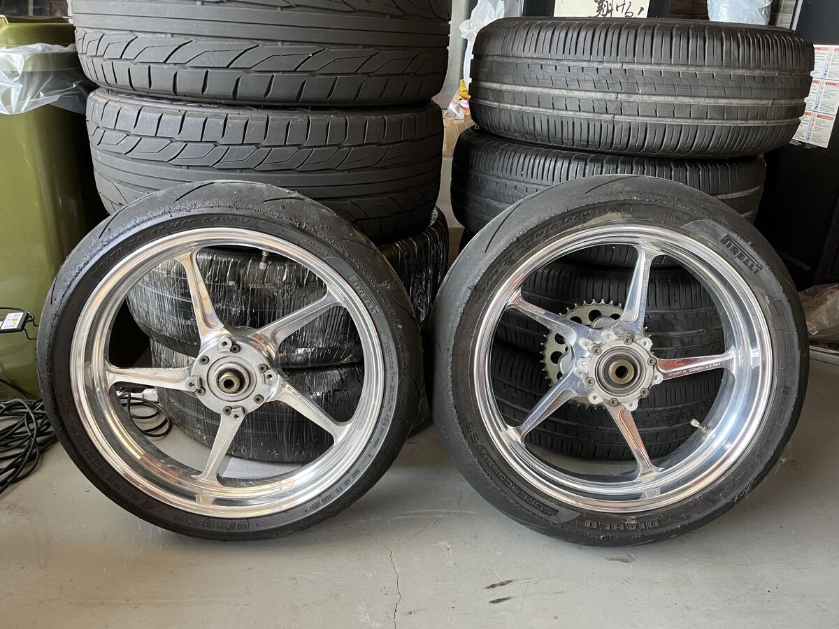 中古】ZRX1200R ゲイルスピード タイプR アルミ鍛造ホイール前後セット