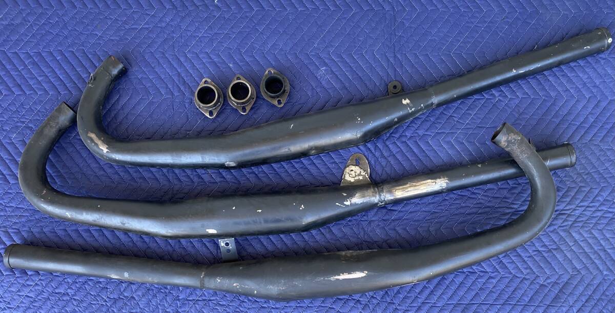 ☆彡 本物！マッハ 750SS H2 DENCO デンコーチャンバー メッキ 中古