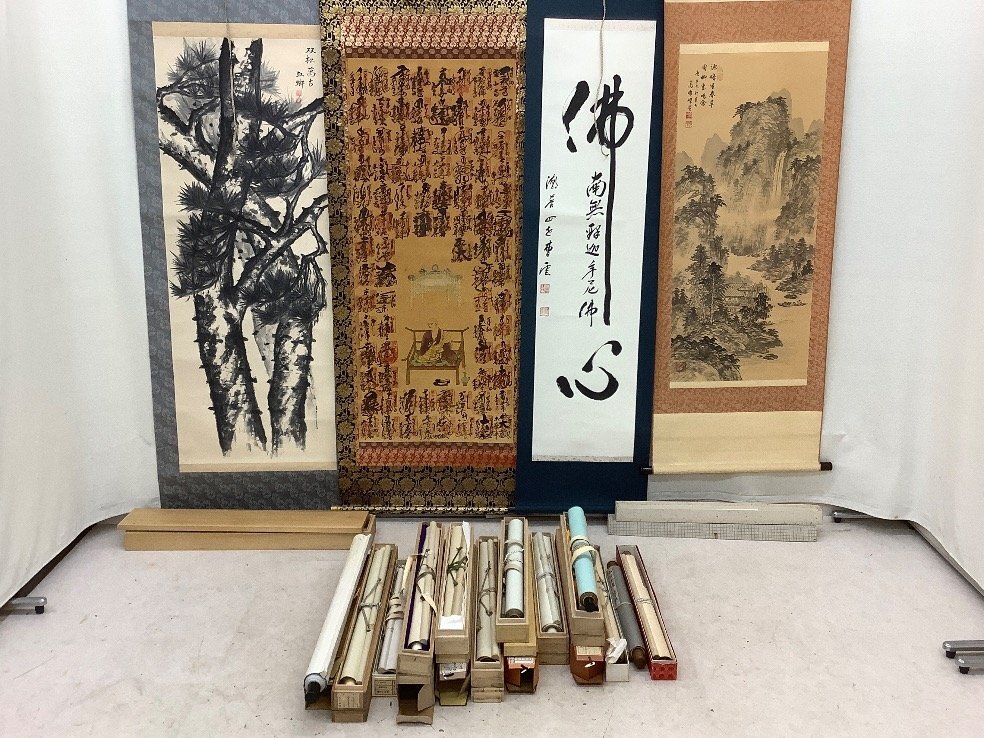中古】麻田鷹司 「嵐峡雪後(共シール)」 額装15号 日本画の表現能力