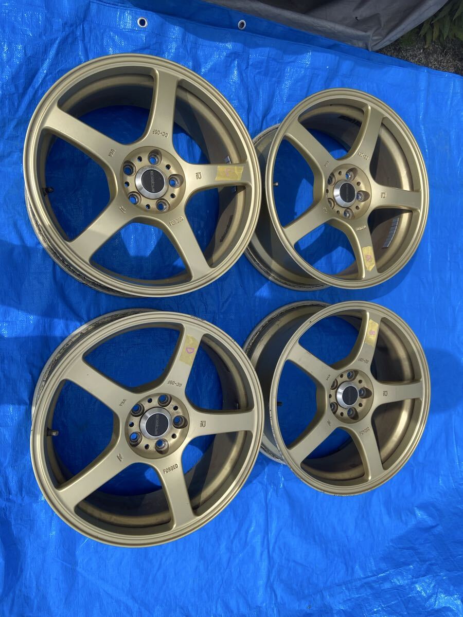 WORK LS 105 17インチ 6J ＋38 クロームメッキ 軽自動車 希少 ☆訳あり品☆ WORK LS105 6-17+42 4/100 クロームメッキ YH S