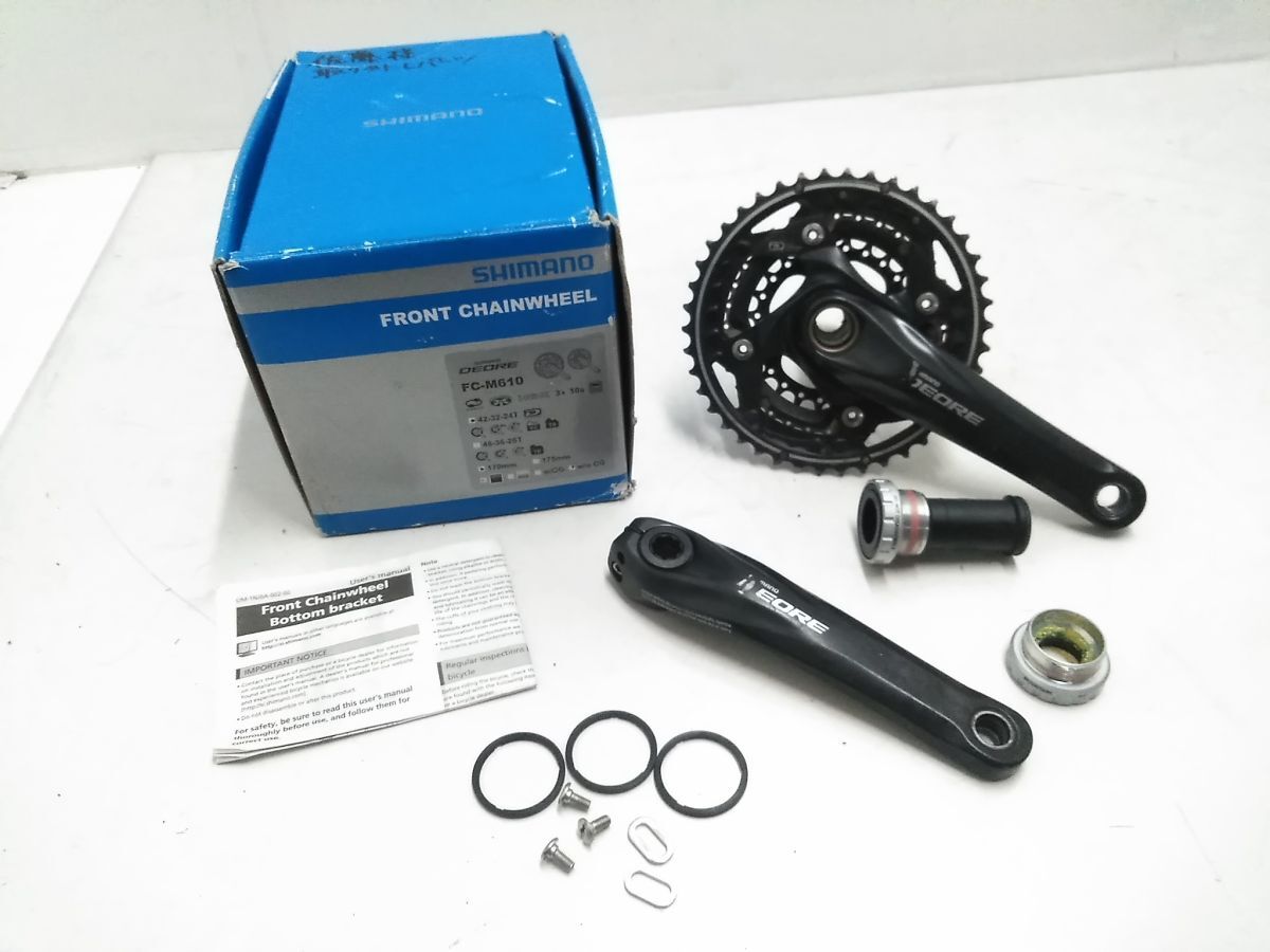 シマノ DEORE XT FC-M750 170mm 46×34×24 9速用の落札情報詳細 - Yahoo