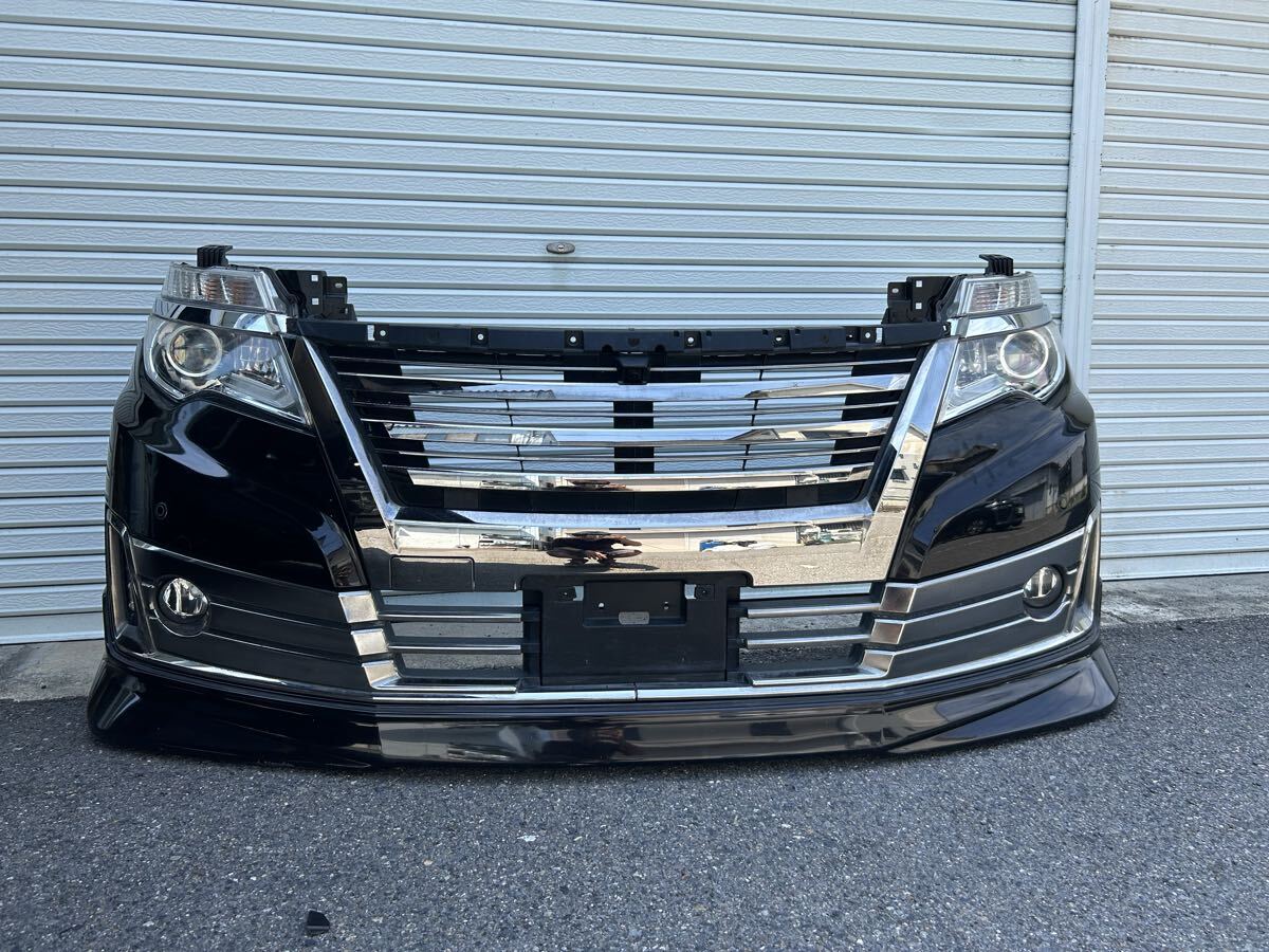 中古】【即決】日産 ニッサン エルグランド E52 フロントバンパー 黒 