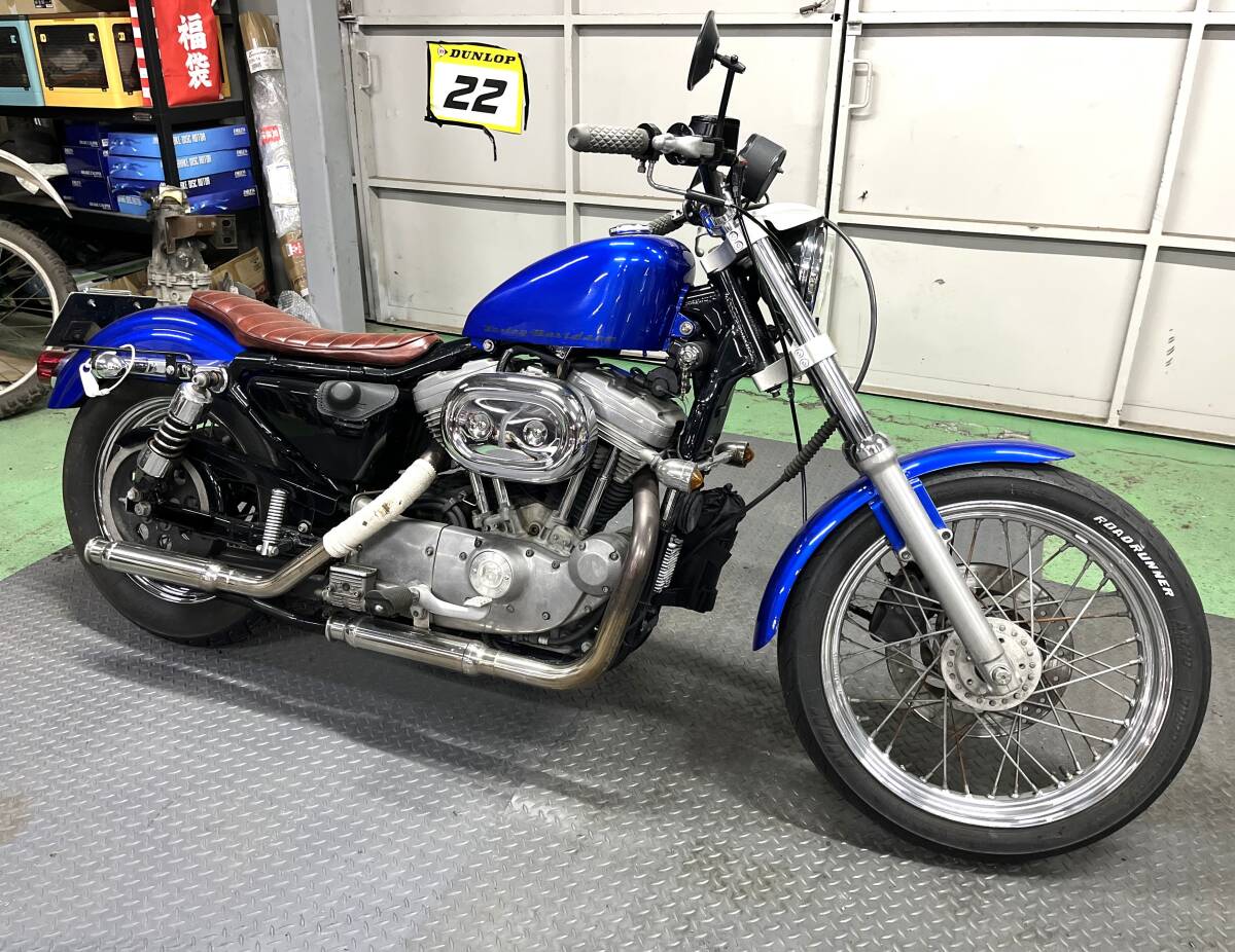 中古】ハーレー純正 XL ～'03年 エボ スポーツ スター 段付き シート