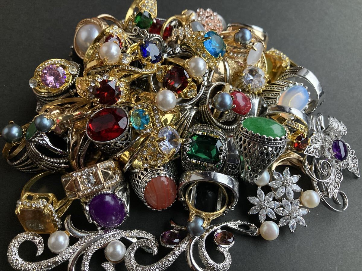 新品】デッドストック ファンシー 指輪 セット アクセサリー 宝石
