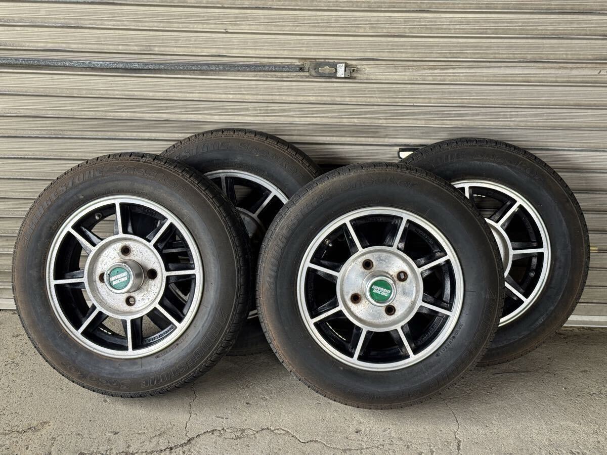 中古】当時もの ハヤシレーシング 深リム CRタイプ4穴 9J オフセット